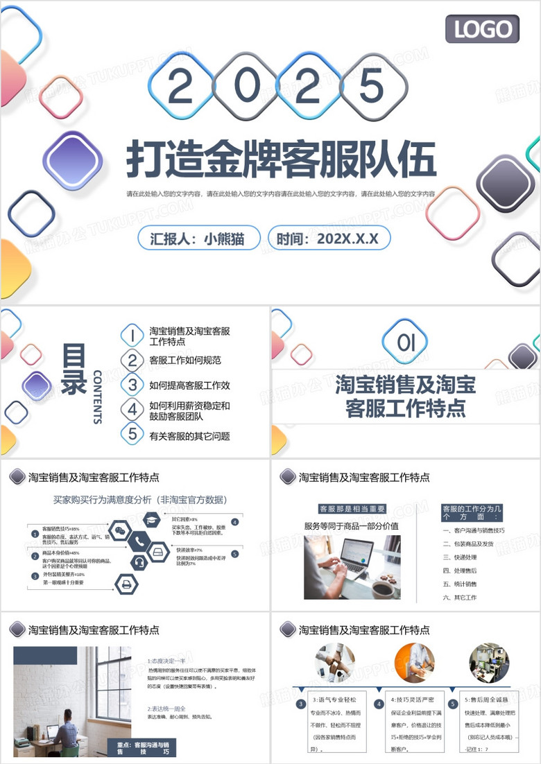 2025年打造金牌客服队伍公司培训PPT模板