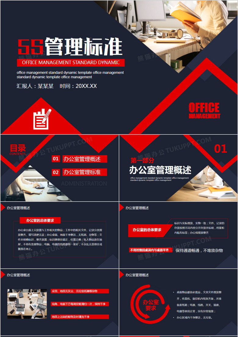 商務(wù)風(fēng)職場部門辦公室5S管理標(biāo)準(zhǔn)動態(tài)PPT模板