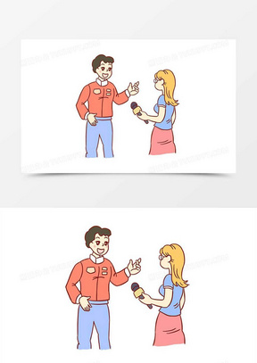 人物访谈图片素材