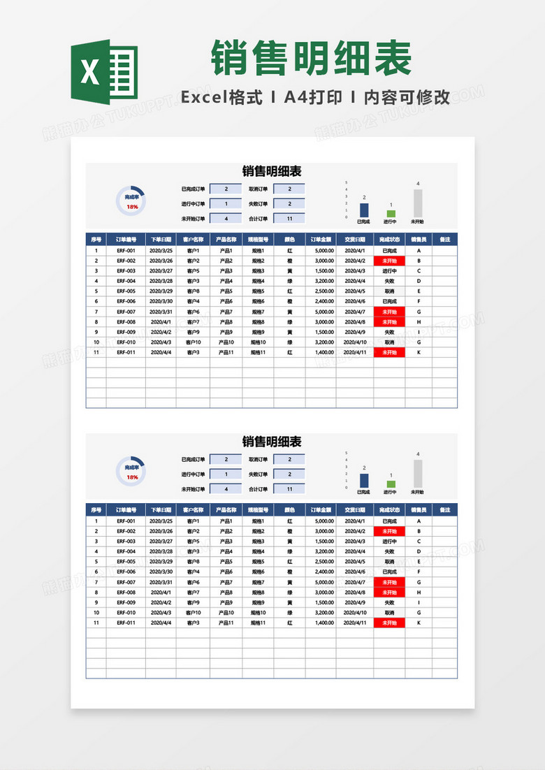 销售明细统计表