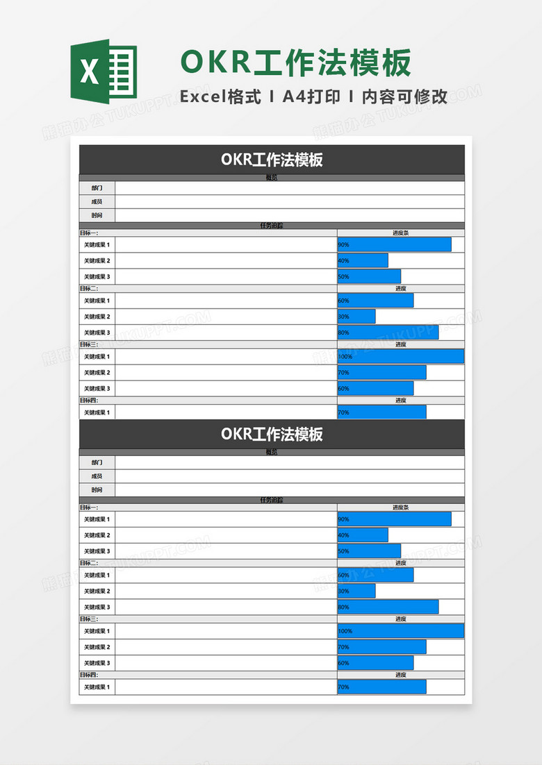 简单OKR工作法模板