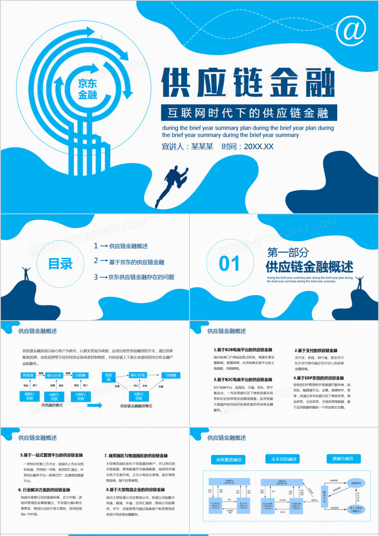 互联网时代下的供应链金融动态PPT模板 互联网时代下的供应链金融动态PPT模板