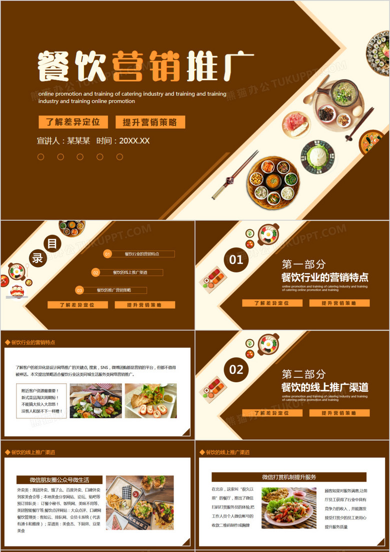 餐饮营销推广提高餐饮定位策略动态PPT
