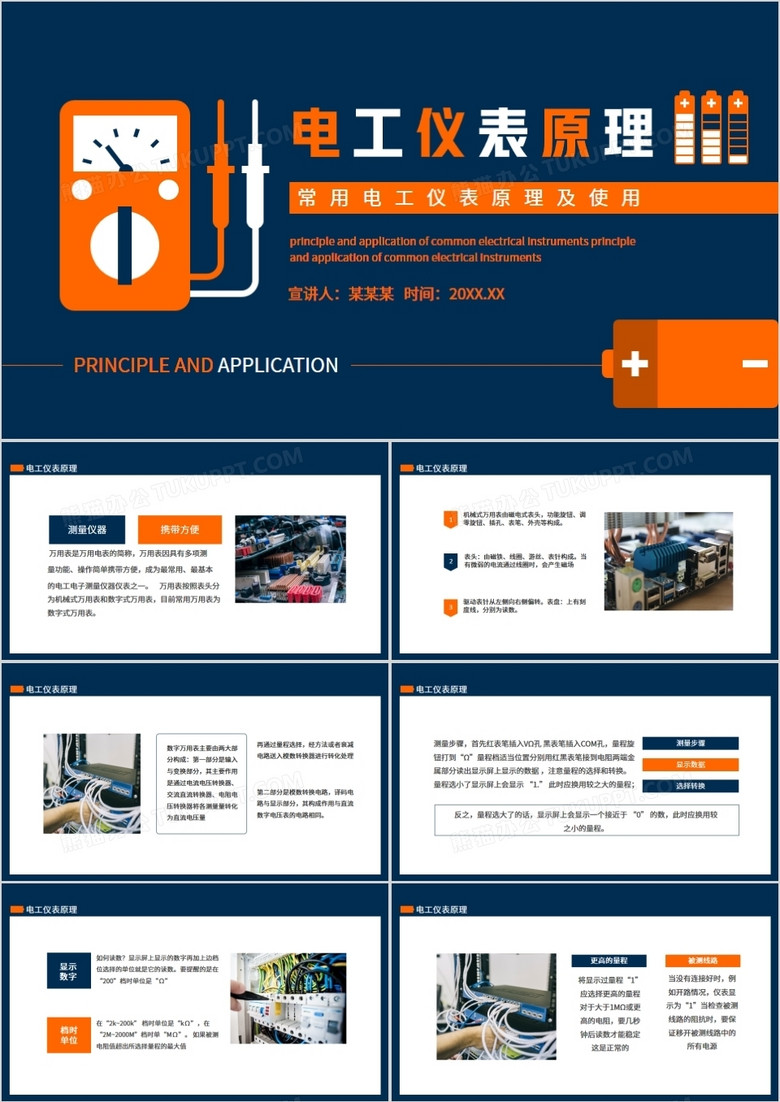 常用电工仪表原理及使用动态PPT