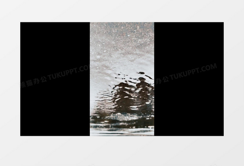 高清实拍水面上的水波纹实拍竖版视频素材