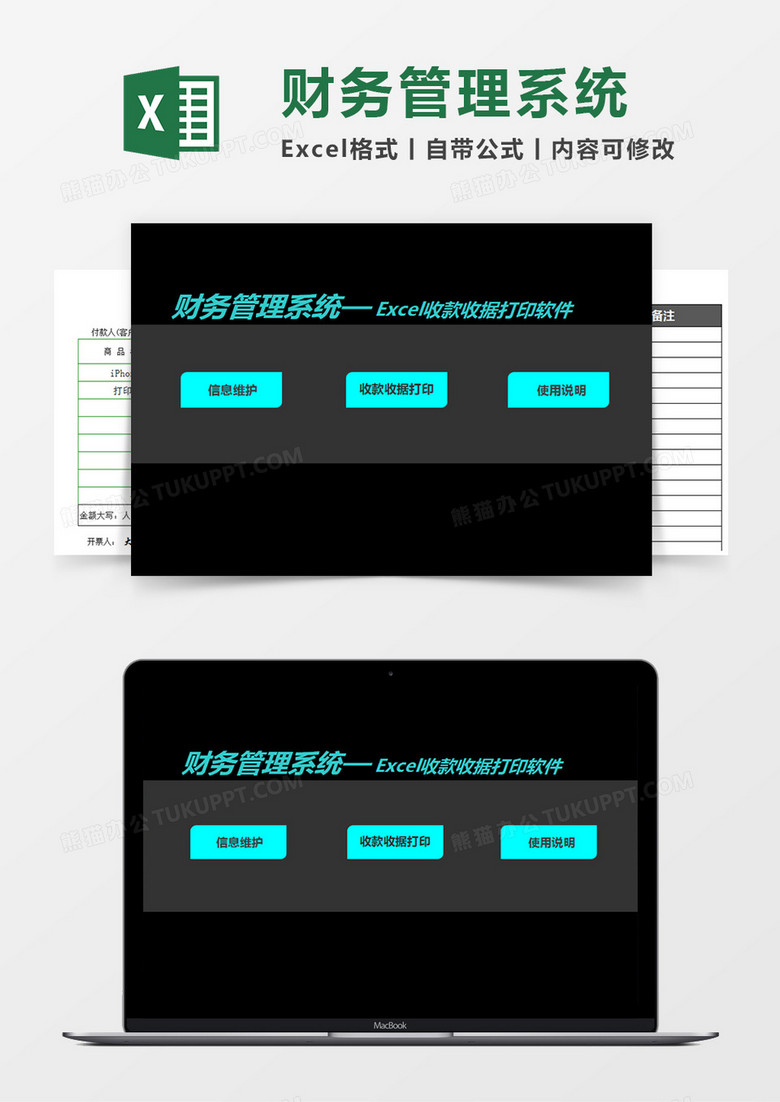 财务管理系统—Excel收款收据打印软件EXCEL管理系统