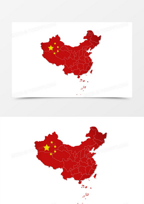 矢量中国地图手绘设计