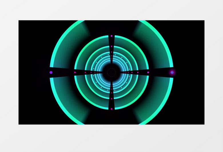 隧道穿梭光效动感背景视频素材(有音乐)