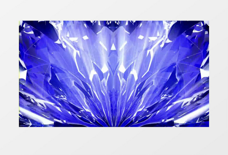 动感蓝色水晶玻璃射线背景视频（有音乐）