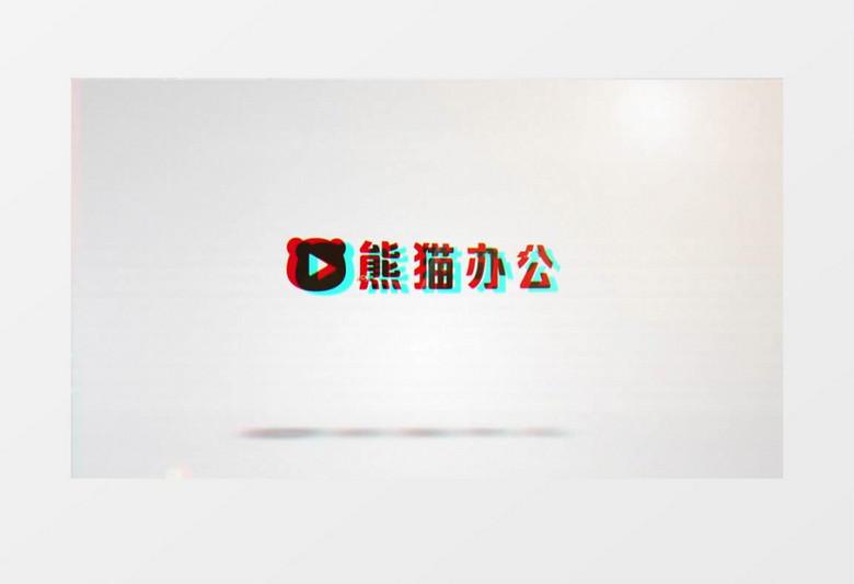 简洁RGB色彩分离Logo动画AE视频模板