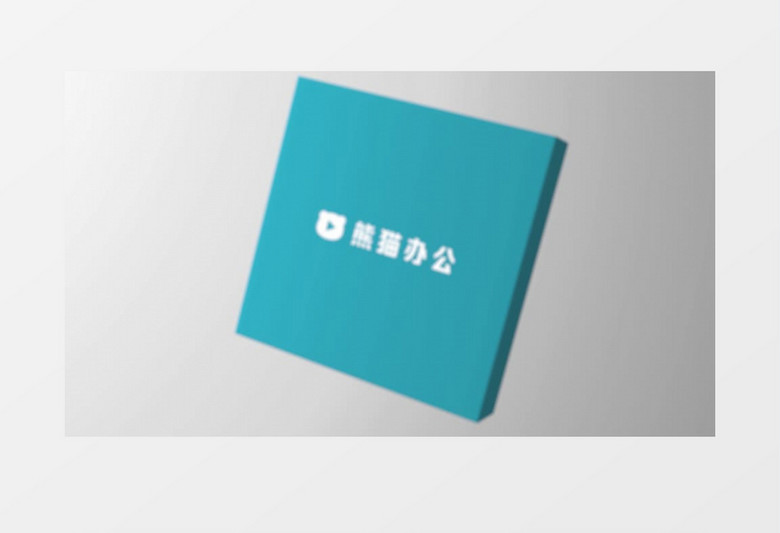 蓝色创意三维方块音乐Logo动画AE视频模板