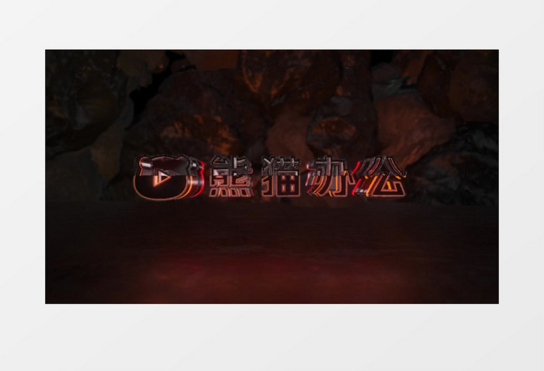 霓虹声效动画logo标志展示ae模板