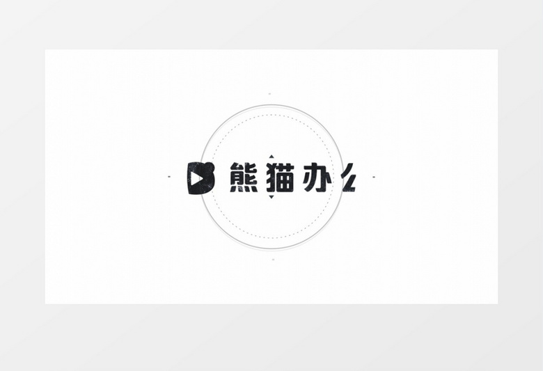  扁平化简单图形Logo动画AE视频模板