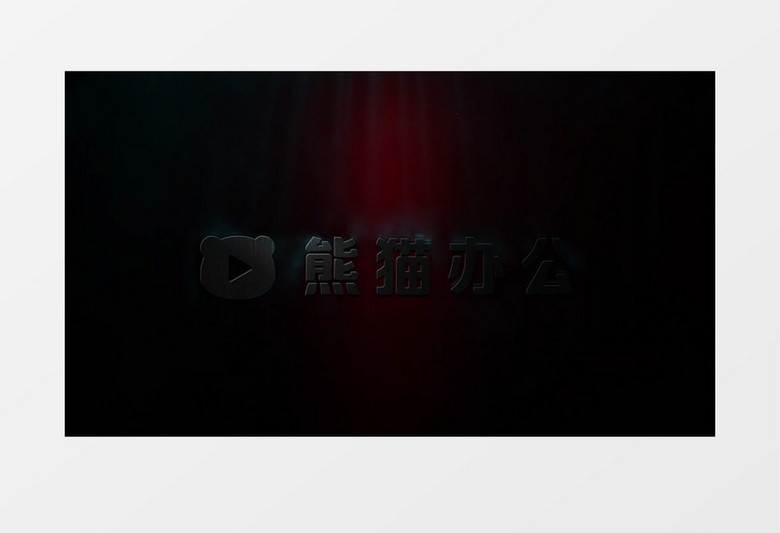 暗夜简约立体影视标志展示AE视频模板