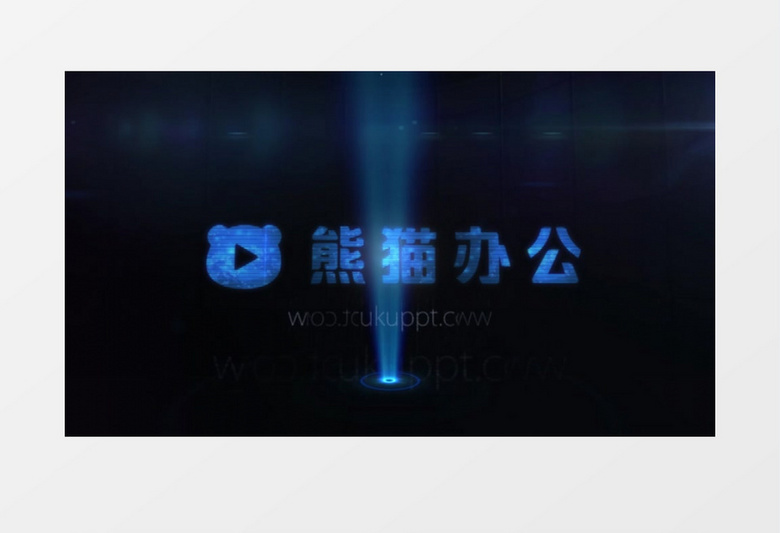 科技全息标志片头ae模板