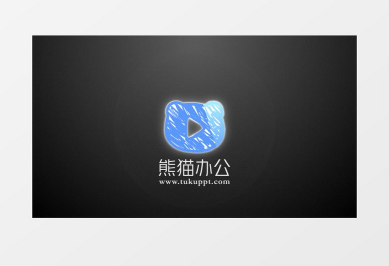 手势科技感标志动画ae模板