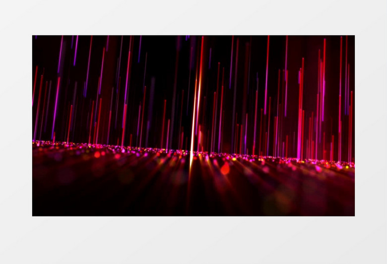 红色大气唯美粒子动态光效视频素材