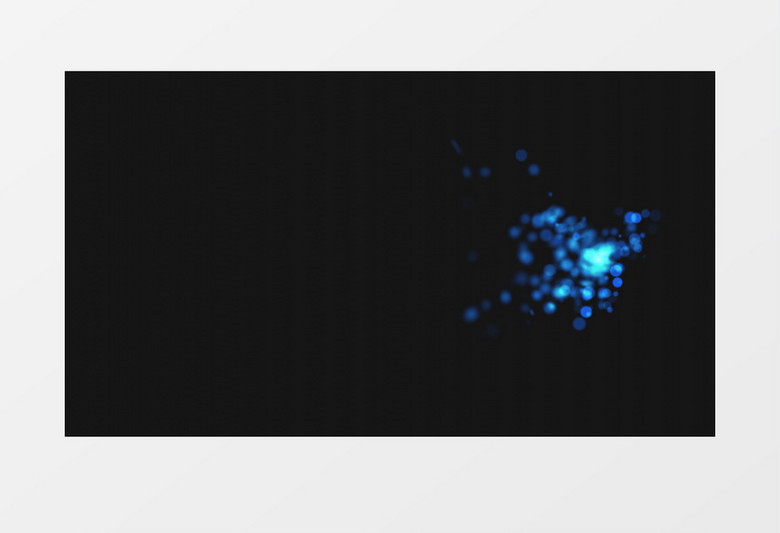 蓝色气泡粒子动态粒子视频