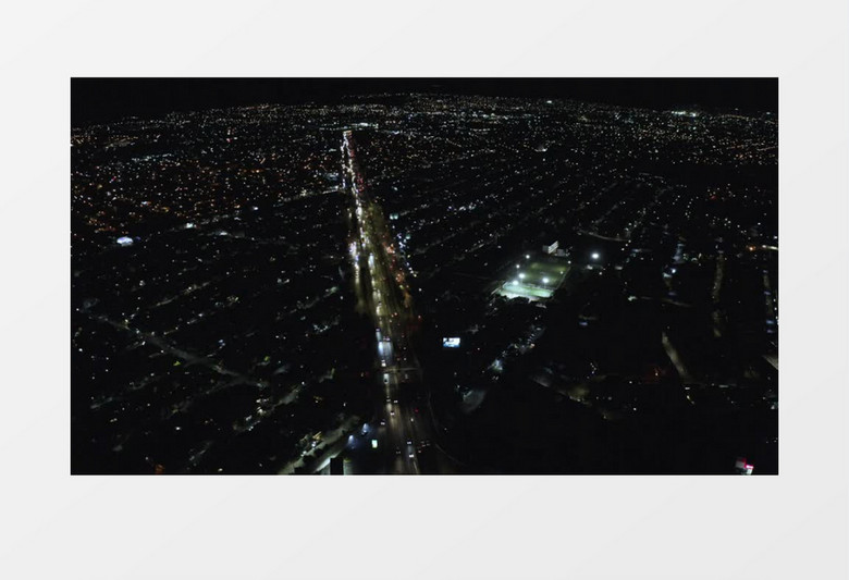 唯美城市夜景展示实拍视频