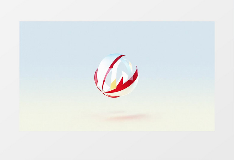 圆球旋转企业Logo演绎标志Pr模板