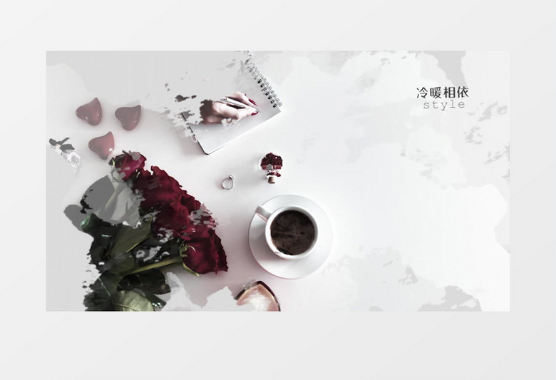 水墨風(fēng)婚禮相冊(cè)Pr模板
