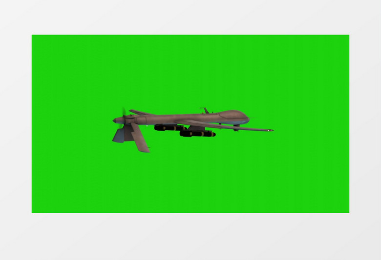 3D拍摄飞机模型旋转视频素材