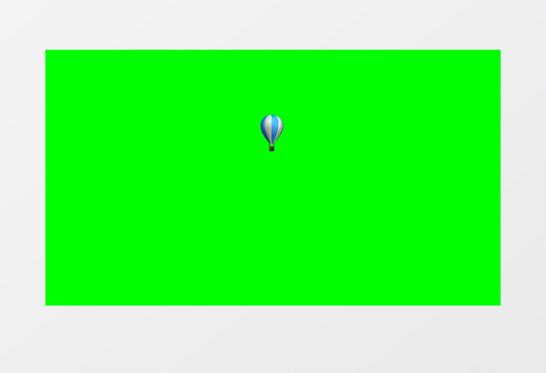 缓缓升起的蓝色热气球视频素材