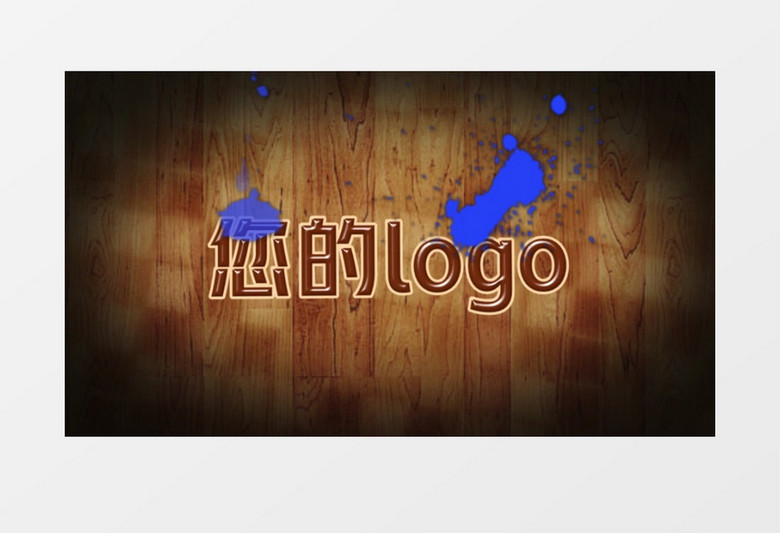 创意油漆标志LOGO展示edius视频模板