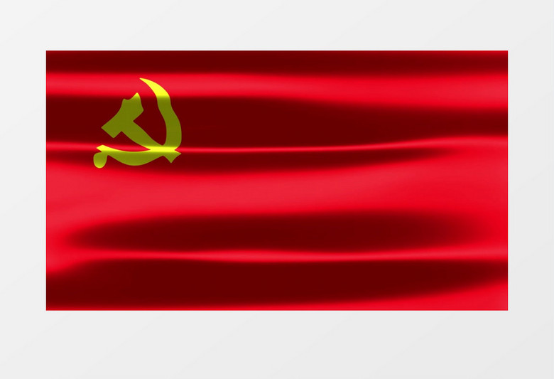 红色舞动党旗后期素材