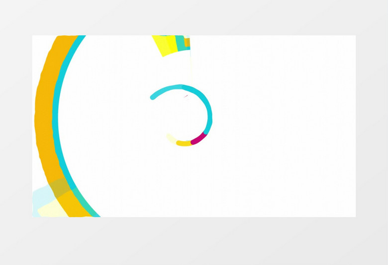 简洁彩色流体标志logo动画edius视频模板