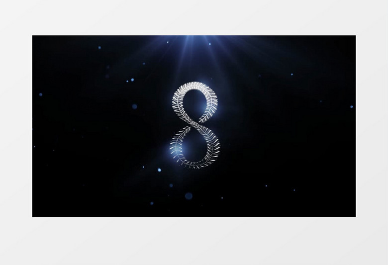 金属树叶文字倒计时pr视频模板 金属树叶文字倒计时pr视频模板