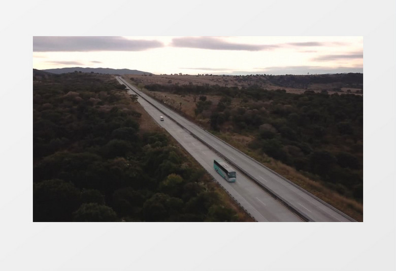 航拍野外大自然城市道路高速公路视频素材