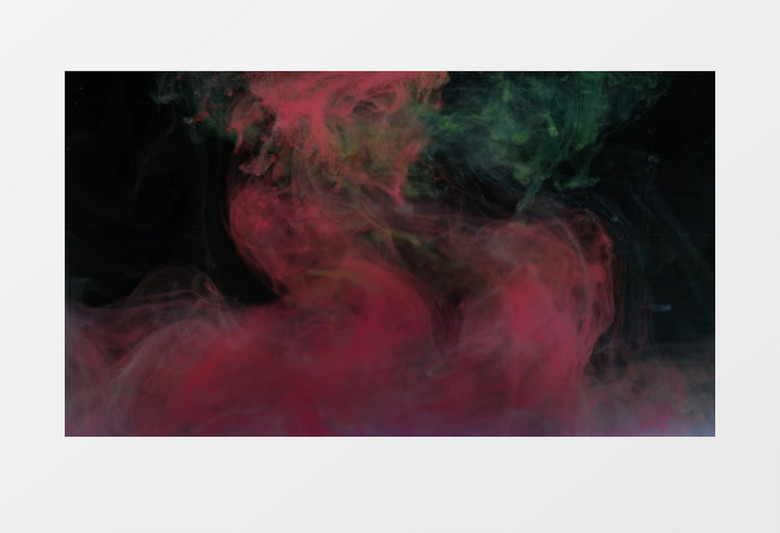 彩色烟雾缭绕融合背景视频