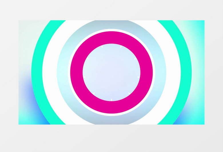 彩色动态圆形演绎Logo片头视频模板