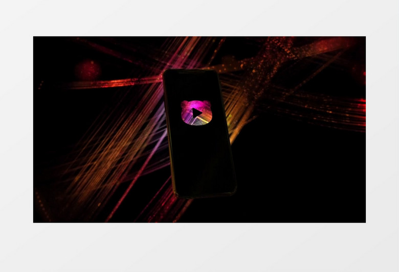色彩魔幻手机展示Logo片头PR视频模板