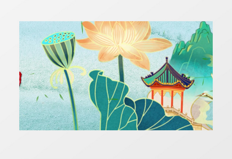 大气国潮风二十四节气小暑片头展示pr模板 大气国潮风二十四节气小暑片头展示pr模板