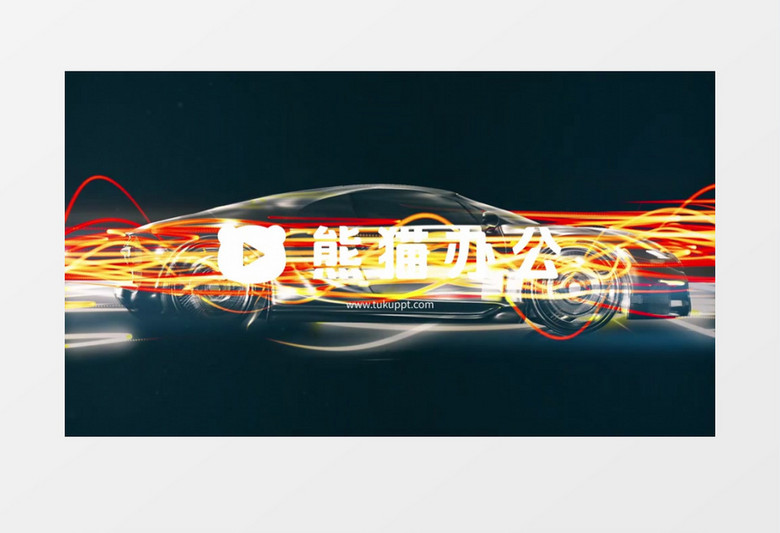 创意炫酷跑车片头logo展示PR视频模板