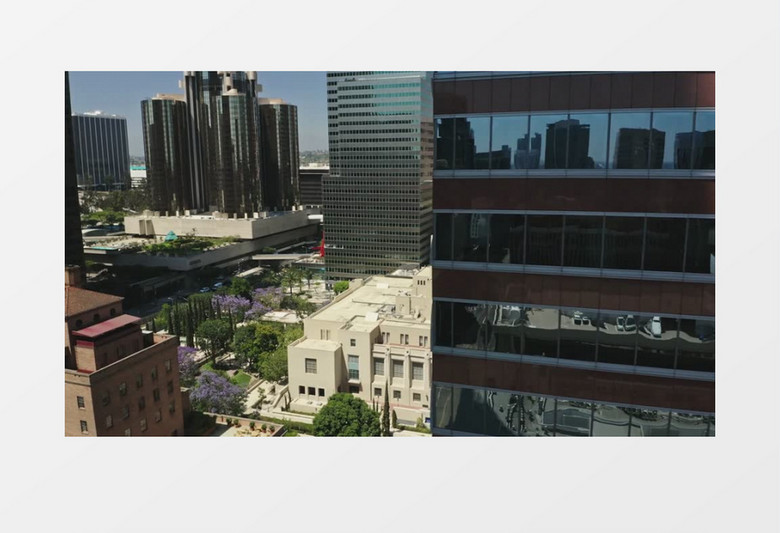 城市中心的建筑物和办公大楼实拍视频素材