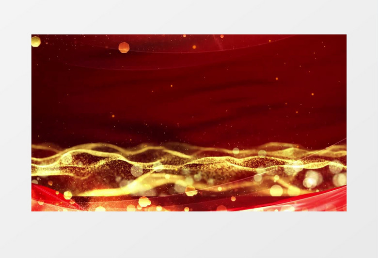 大气震撼年会金色粒子光斑颁奖背景视频