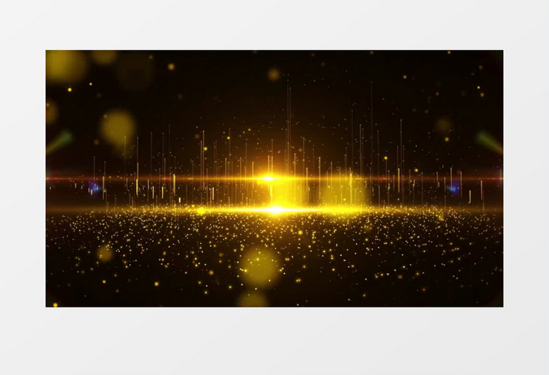 金色粒子梦幻动态光效背景视频