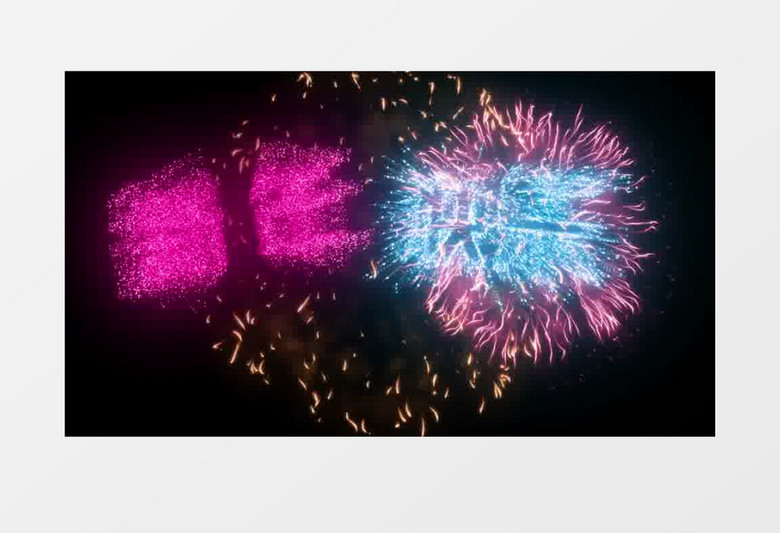 创意烟花倒计时虎年片头模板 创意烟花倒计时虎年片头模板