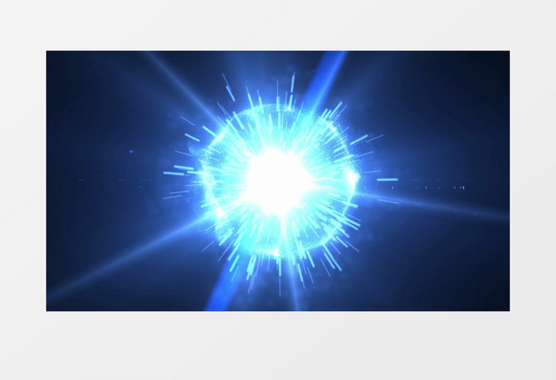 蓝色粒子冲击波爆炸后期素材