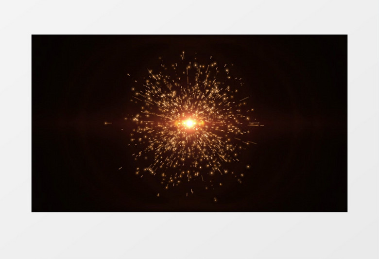 金色粒子爆炸冲击波后期素材
