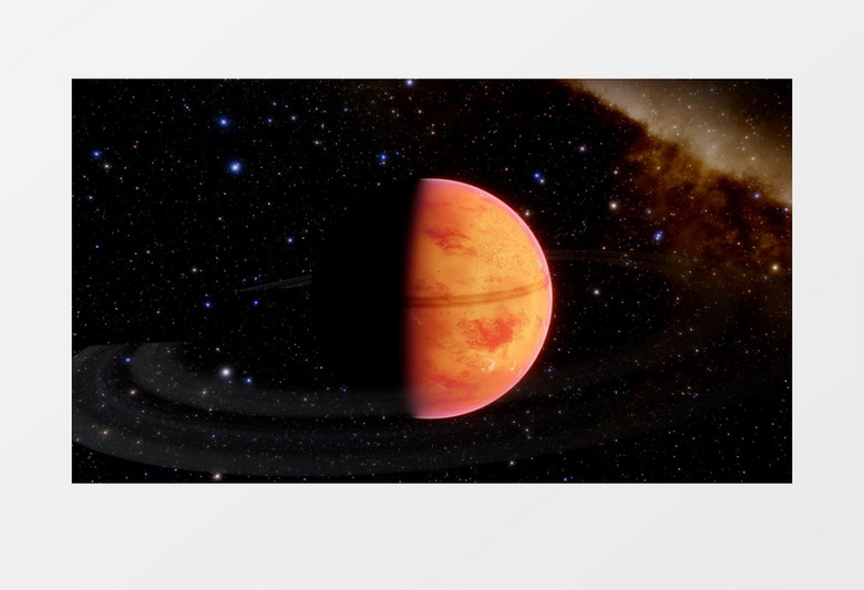 木星闪烁实拍素材