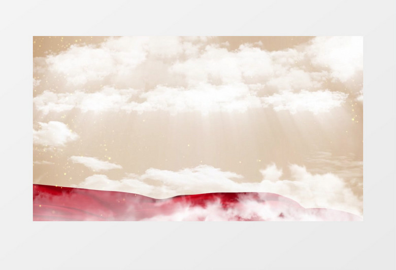 大气云层穿梭展示背景视频