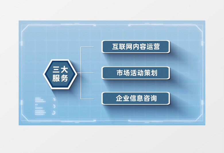 简约商务企业信息分类AE模板