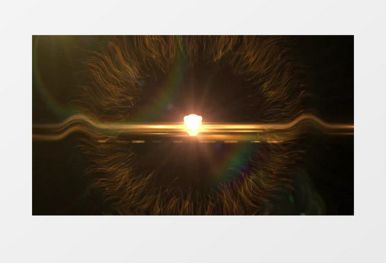 金黄爆炸粒子LOGO演绎AE视频模板