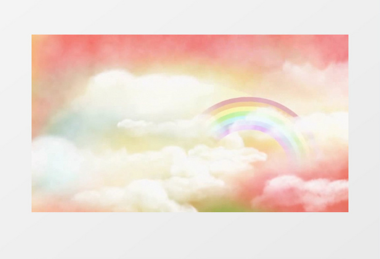 六一儿童节活动彩虹动态视频背景模版