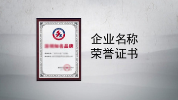 原创中国风水墨风格企业荣誉证书展示AE模板