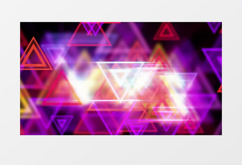 炫酷闪烁几何三角酒吧视频素材(有音乐)